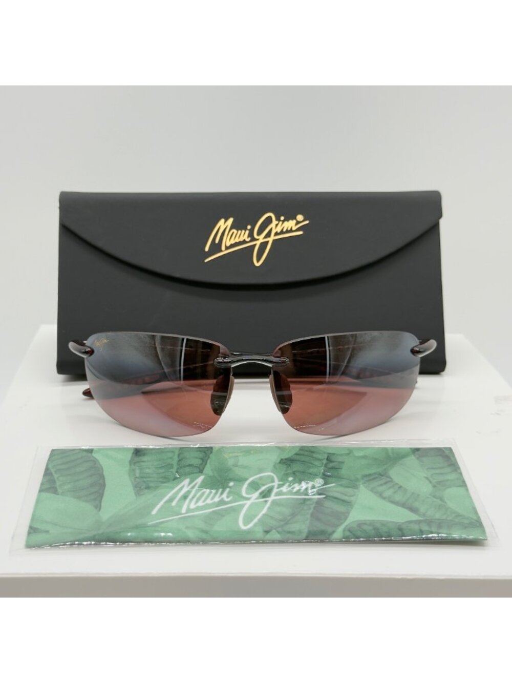 Maui Jim Ho'Okipa Sunglasses MJ407-10 Rose Lens 64-17-130 READ